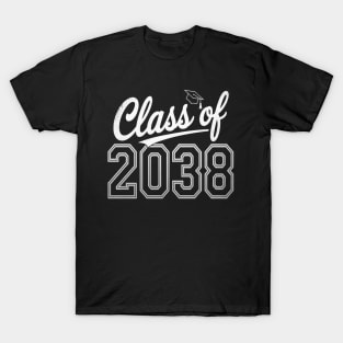 Class of 2038 Grow With Me First Day of School T-Shirt